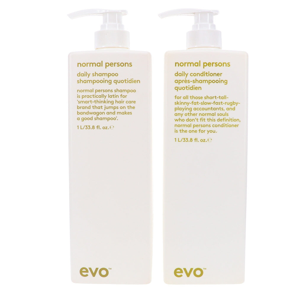 Evo Normal Persons Shampoo & Conditioner Duo 1000ml (with free pumps)