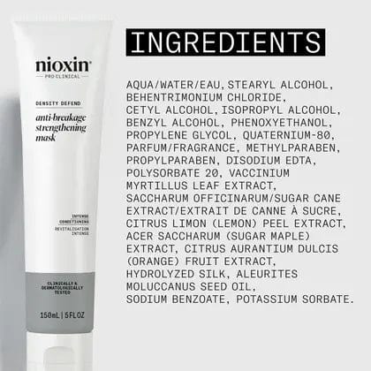 Nioxin hair mask key ingredients