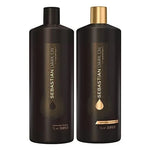 Sebastian Dark Oil Shampoo & Dark Oil Conditioner Duo 1000ml (Includes Free Pumps)