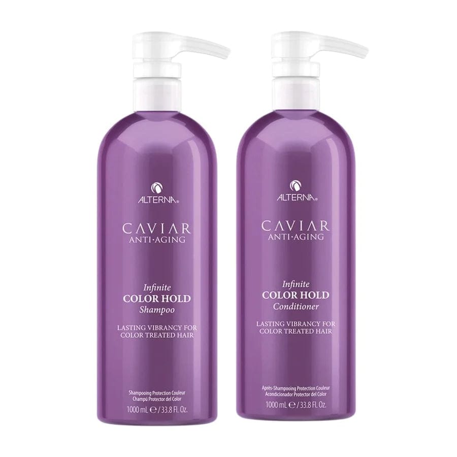 Alterna Caviar Infinite Colour Hold Shampoo & Conditioner 1000ml Duo (with Free Pumps) Save £36.21
