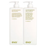 Evo Normal Person Shampoo & Conditioner 1000ml Duo (with free pumps)