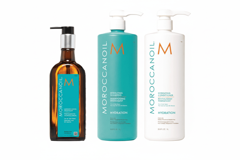Moroccanoil Full Routine Bundle – Supersize Treatment 200ml + Hydratin