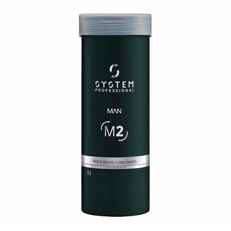 System Professional Man Hair & Beard Conditioner 1000ml (Free Pump)