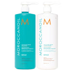 Moroccanoil Moisture Repair Shampoo & Conditioner 1000ml Duo (with pumps)
